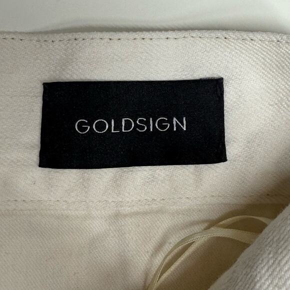 Goldsign | Wide Leg Pleated Trouser Jeans | White | Size 29 - Picture 6 of 14